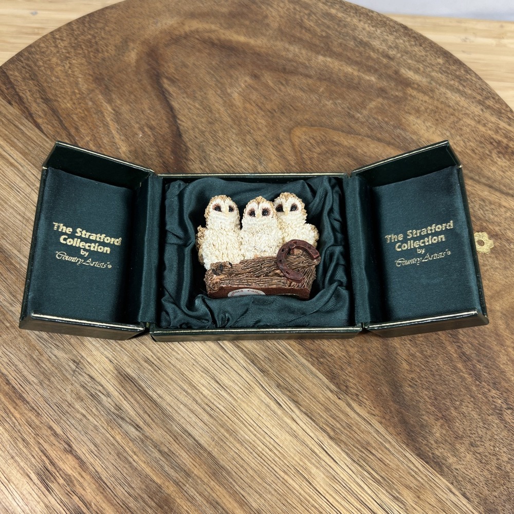 Country Artists‎ Stratford Collection 1996 Owlets Figurine w/ Box
